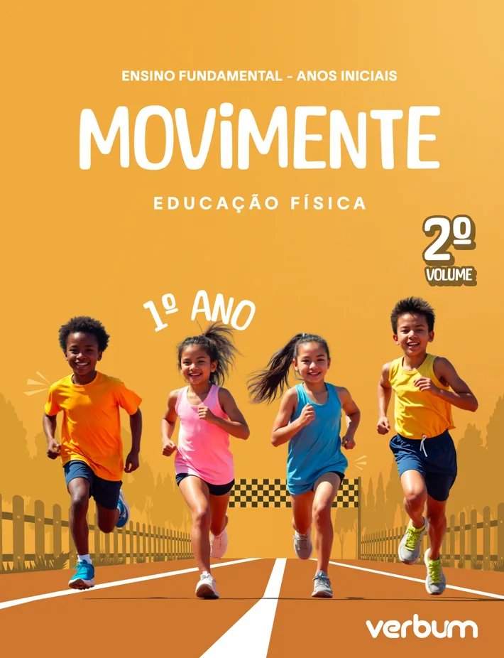 Capa da coleção Movimente — Educação Física, 1º ano, 2º volume